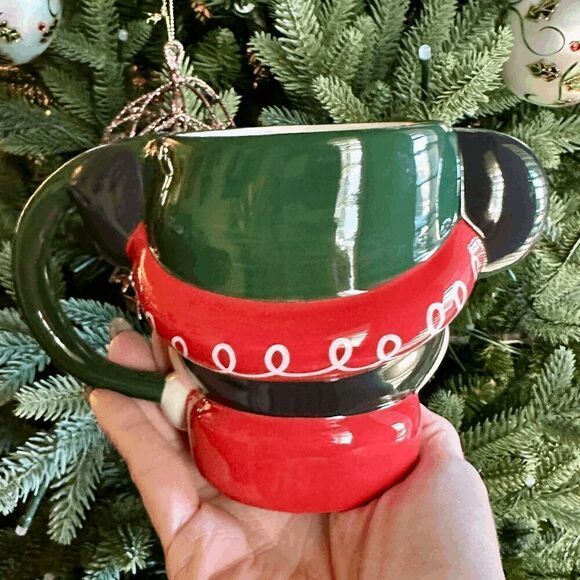 Mickey Mouse Christmas Holiday Hot Chocolate Mug 2024 Disney Parks NEW NIB - Picture 2 of 9